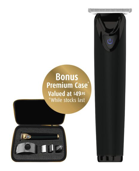Stainless Steel Superior Performance Lithium Ion Plus Black Beard Trimmer
