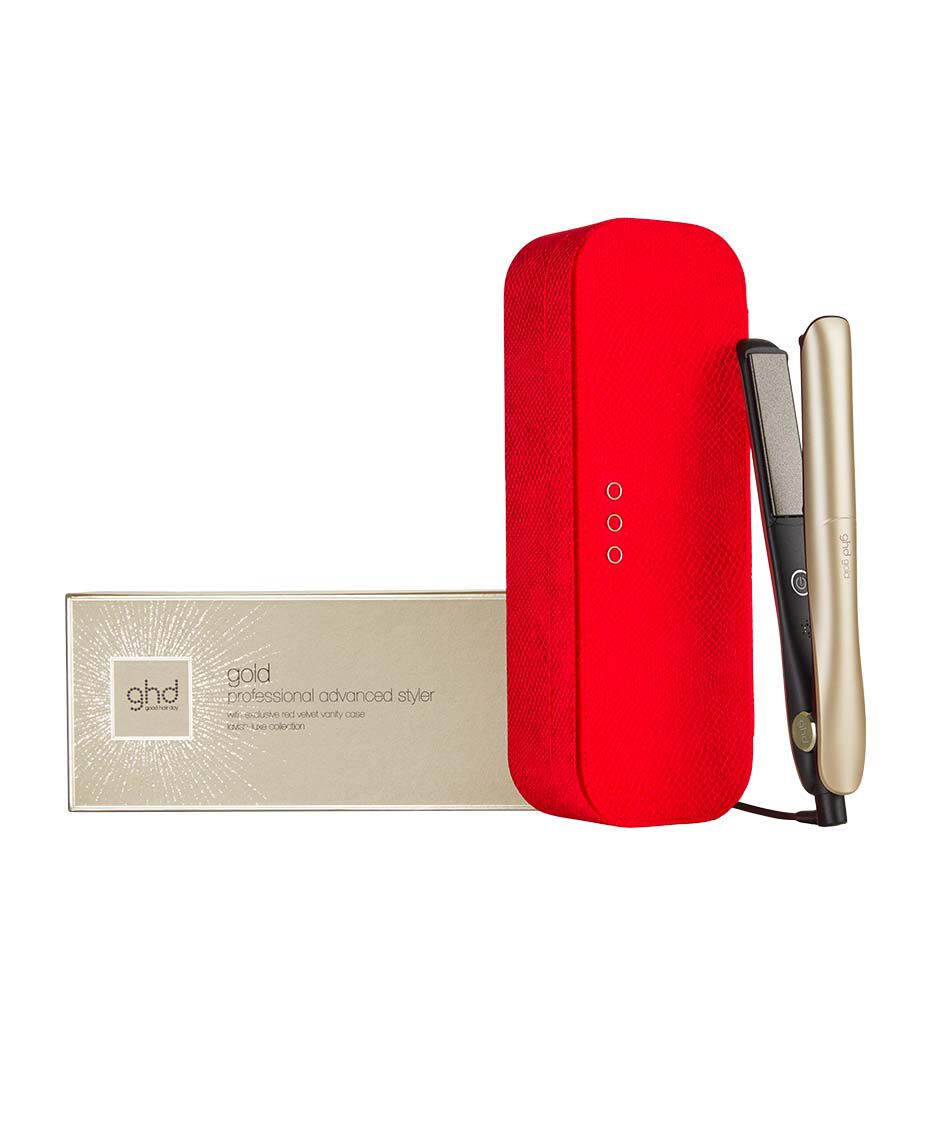 ghd gold professional hair straightener in champagne gold Shaver Shop