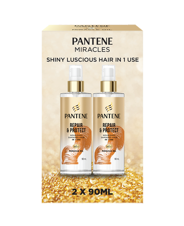 Pantene Repair & Protect Pro-V Miracle Oil 90ml 2 Pack box front