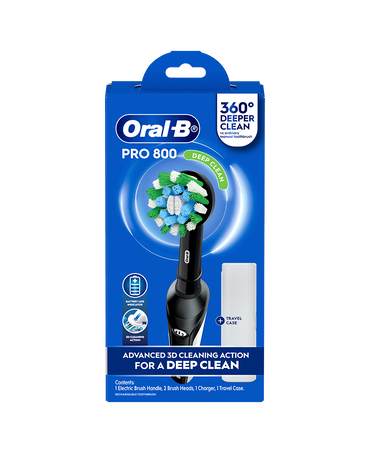 Pro 800 Electric Toothbrush with Travel Case - Black