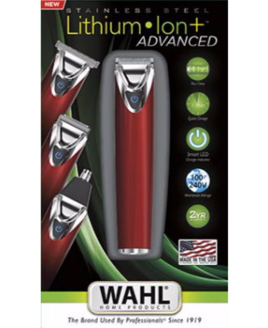 wahl stainless steel lithium ion  beard