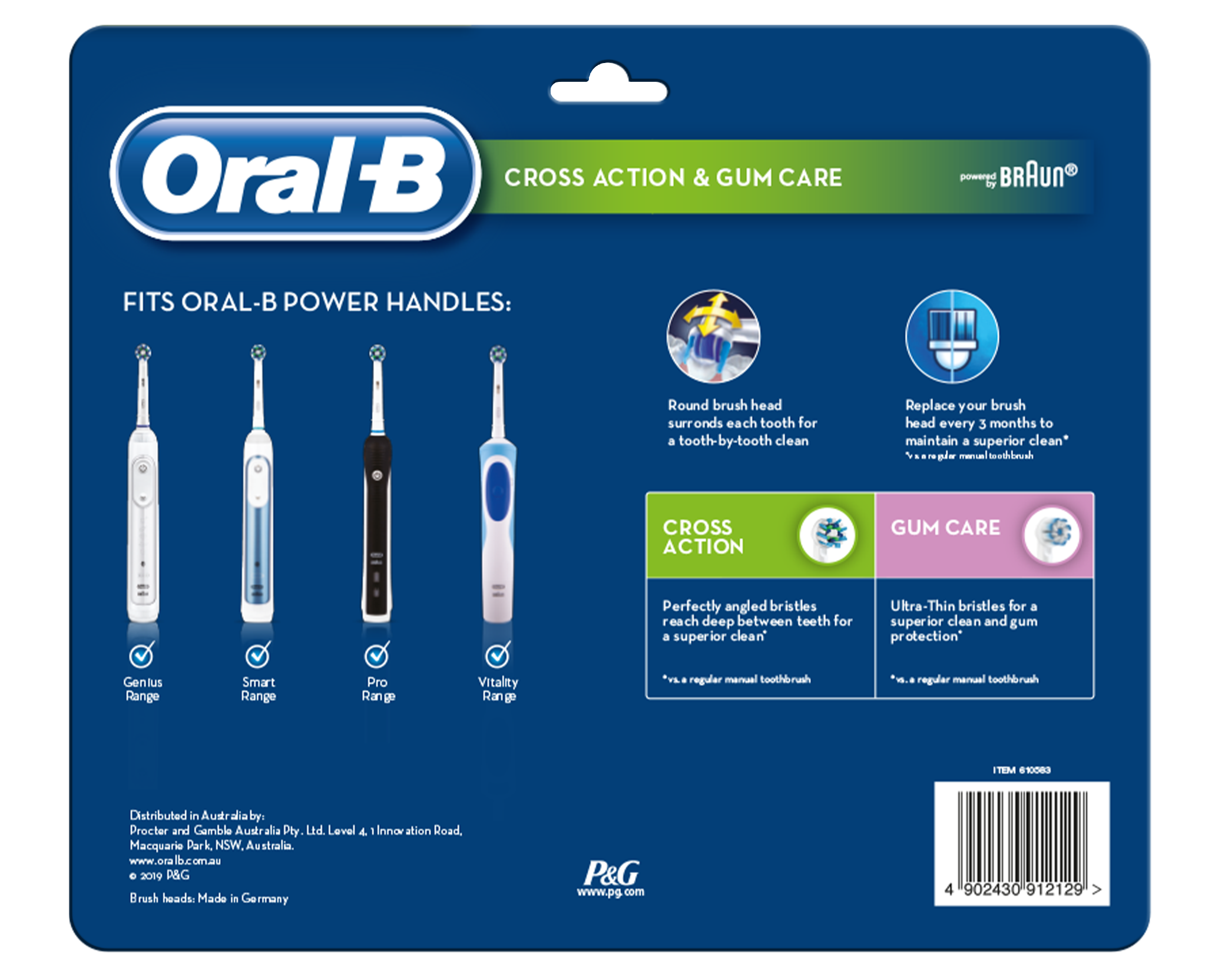 oral b crossaction 6 pack
