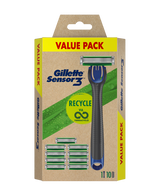 Sensor 3 Razor with Blades Refill 10 Pack