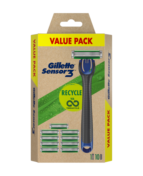 Sensor 3 Razor with Blades Refill 10 Pack
