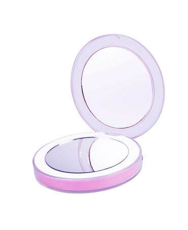 Chic Rechargeable Compact Mirror - Dusty Pink
