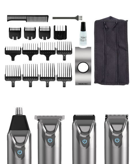 Superior Performance Stainless Steel Lithium-ion Grooming Kit - Silver