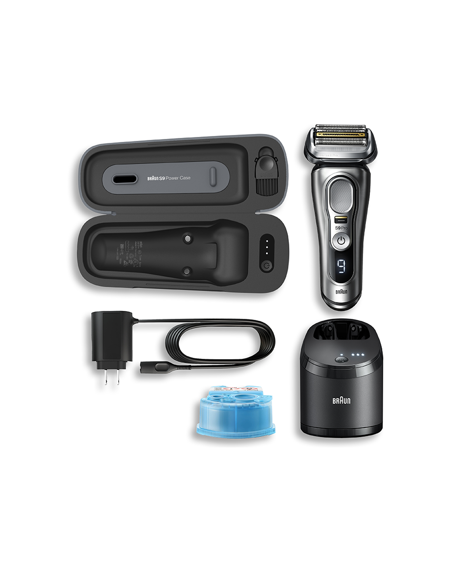 Braun Series 9 Pro Wet & Dry Electric Shaver with World's First Power Case, SmartCare Centre