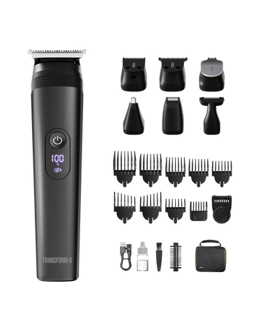 Stainless Steel sUper-close+ Trimmer - Black