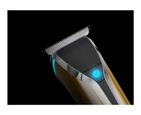 Waterproof Lithium-Ion 18K Stainless Steel Grooming Kit with Bonus Storage Case - Gold