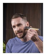 Waterproof Lithium-Ion 18K Stainless Steel Grooming Kit with Bonus Storage Case - Gold